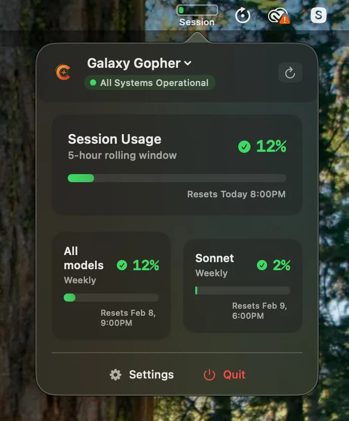 Claude Usage Tracker: віджет для Mac і CLI що показує ліміти підписки в реальному часі