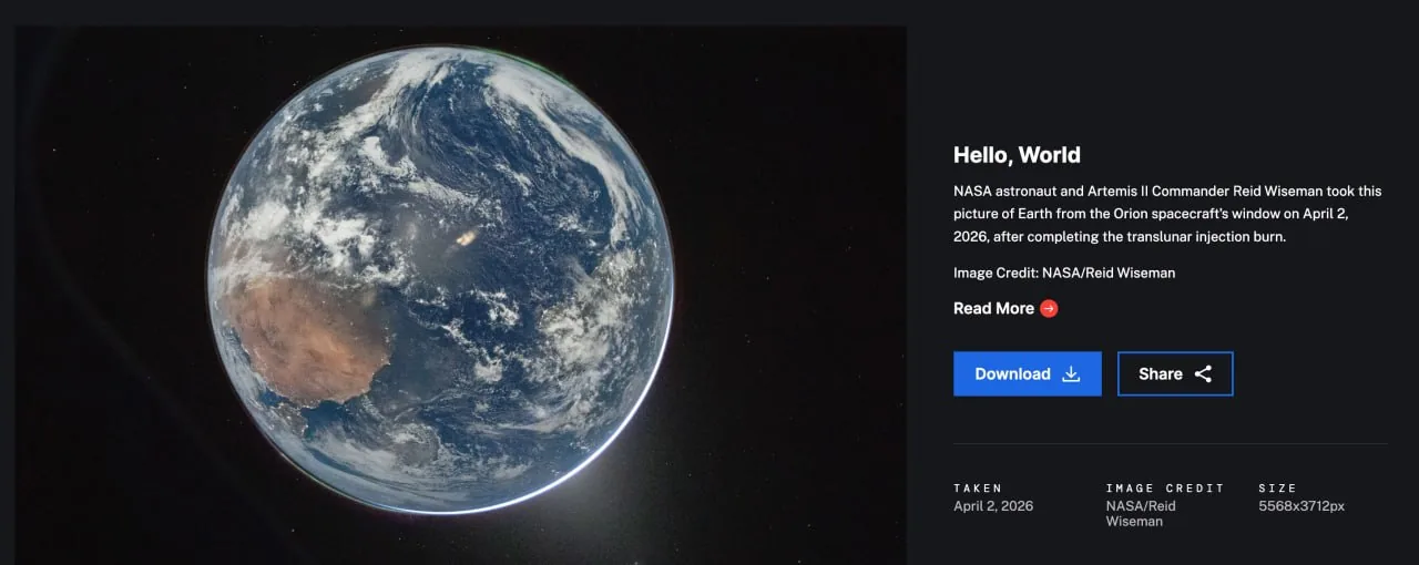 NASA публікує знімки в повному розмірі: Nikon D5 ISO 51200 у космосі