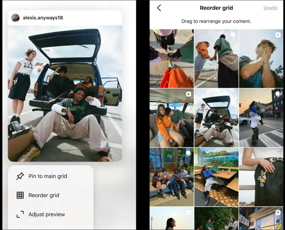 Instagram дозволив змінювати порядок постів у сітці профілю