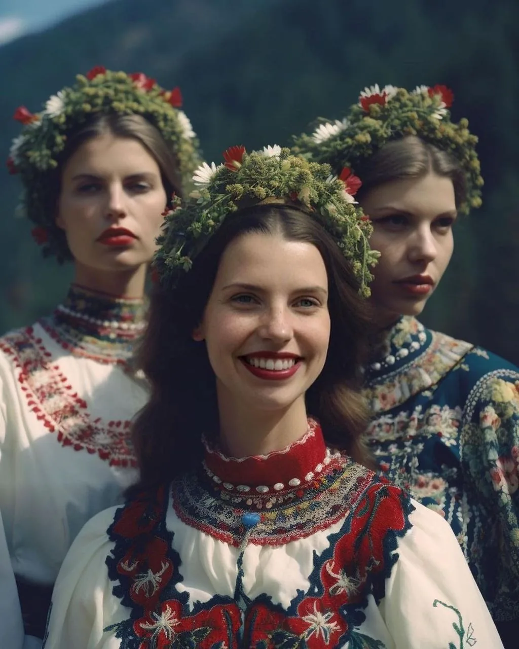 Українська фотографка Олена Данилюк відтворила стародавній одяг Карпат за допомогою ШІ