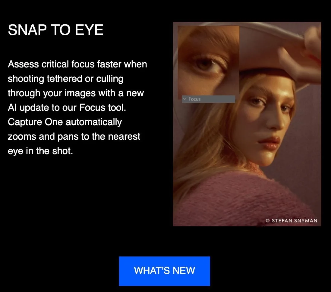 Capture One 16.3: новий Focus tool — 100% zoom у окремому вікні для перевірки різкості