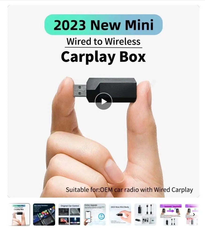 Бездротовий CarPlay-адаптер з AliExpress: $20-30 і дроти більше не потрібні