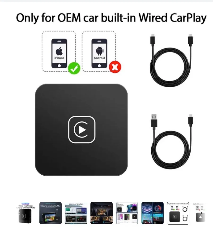 Бездротовий CarPlay-адаптер з AliExpress: $20-30 і дроти більше не потрібні