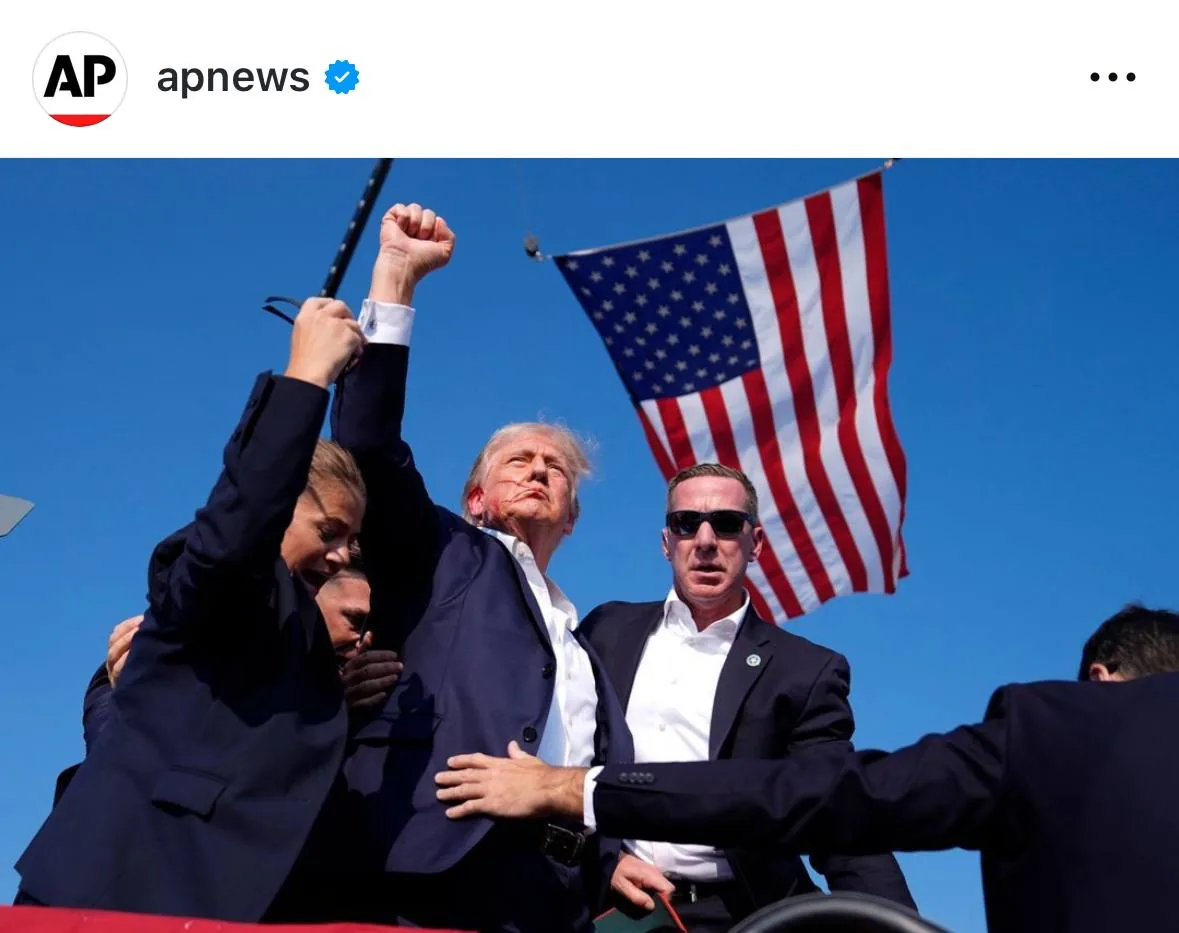 Фотографія замаху на Трампа: чому це знімок, що стане символом виборчої кампанії
