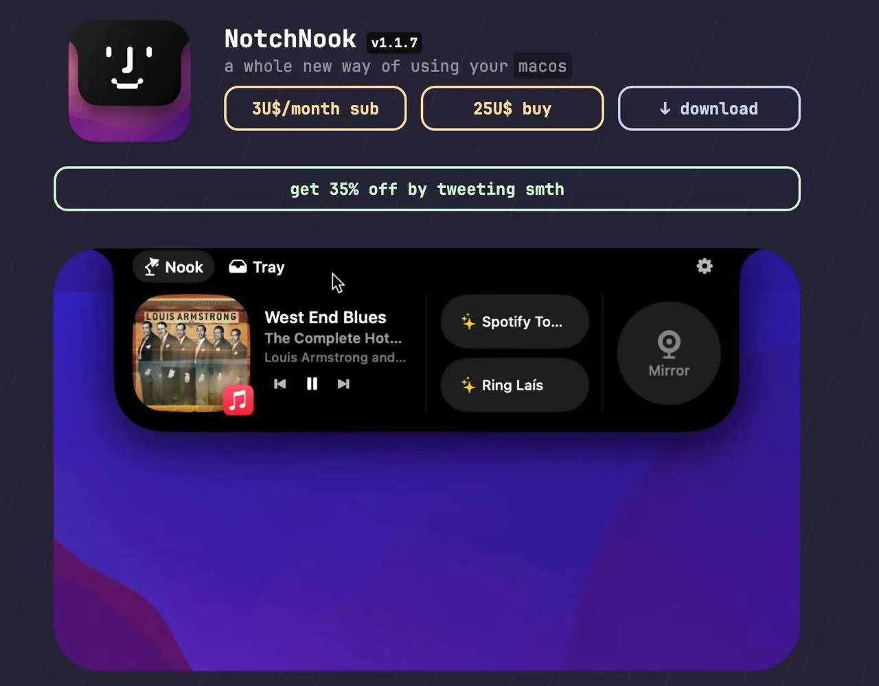 NotchNook: застосунок, що перетворює виступ на MacBook у Dynamic Island-подібний елемент